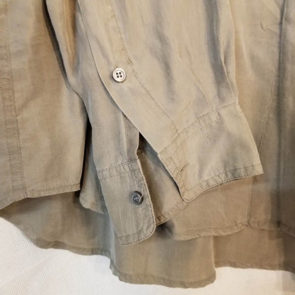 VTG Perry Ellis Silk LS mens shirt - Picture 5 of 7